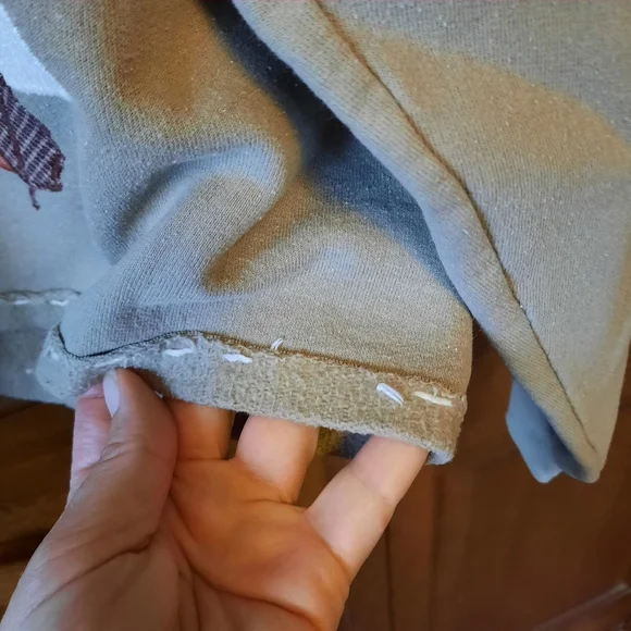 DIY Homemade Fall Themed Jerzees Tan Cropped Crewneck Sweatshirt Size Medium - Picture 13 of 14